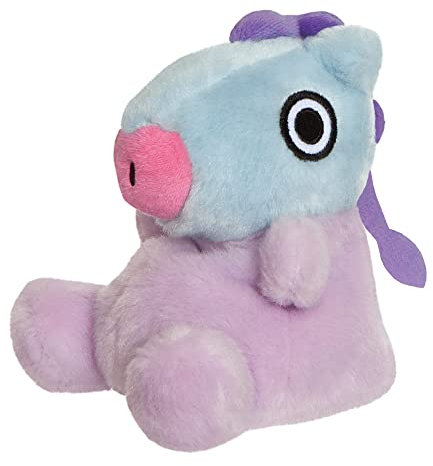 Aurora, 61508, BT21 MANG Palm Pal, 13cm, Eco-Friendly Plüschtier, Lila & Blau