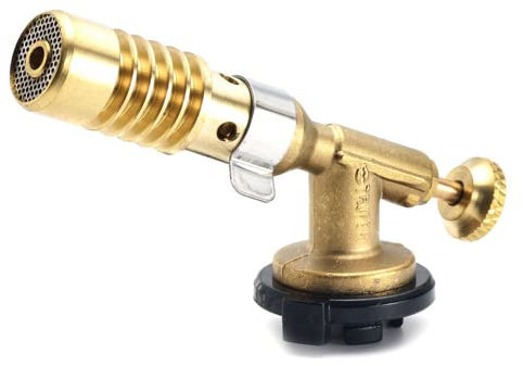 Portable Welding Torch Flame Gun Blow Torch Burner Flame Gun Adjustable Flame Gas Torch Fire Maker Lighter for Cooking Outdoor BBQ Baking (2)