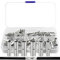 Stoßverbinder Unisolierte Set Quetschverbinder Connector Stossverbinder Crimp Unisoliert Butt Connectors Kabelverbinder Stossverbinder 0,5 bis 6mm für Kabel, KFZ