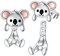 POPLYKE Koala Ohrringe für Damen 925 Sterling Silber Koala Ohrringe Hypoallergene Koala Schmuck Geschenke Geburtstag