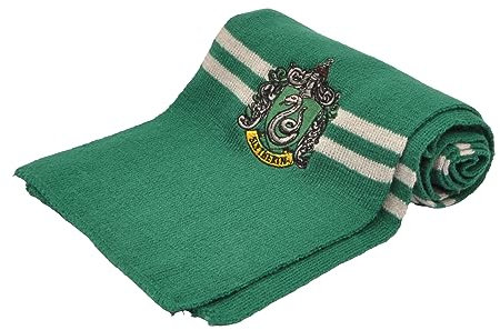 Ciao Slytherin Scarf Official Harry Potter with Embroidered Emblem