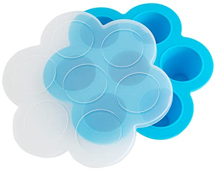 ZLKSKER Egg Bites Silikonform für 5, 6, 8 qt Instant Cooker, Schnellkochtopf, Lebensmittelaufbewahrungsbehälter mit Deckel, Gefrierfach (Silikon/groß)