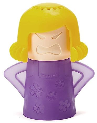 Angry Mama Nettoyeur à micro-ondes - Nettoyeur vapeur pour four à micro-ondes - colère qui nettoie facilement les taches de saleté en quelques minutes avec du vinaigre et de l'eau - Violet