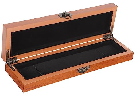 OFFSCH Kasten 24 Koffer Für Mundharmonika Mundharmonika-präsentationsbeutel Mundharmonika-schutz Mundharmonika-tragebehälter Vintage Mundharmonikakoffer Schmuck Holz Hülse Student
