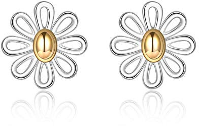 Gänseblümchen Ohrringe Silber 925 Gänseblümchen Ohrstecker Gänseblümchen Schmuck Geschenke für Frauen Mädchen