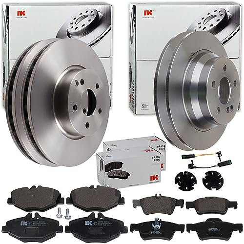NK Bremsscheiben + Beläge vorne + hinten passend für E-KLASSE W211 S211