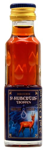 St. Hubertus-Tropfen Kräuterlikör 30% vol., 12er Pack (12 x 20ml)