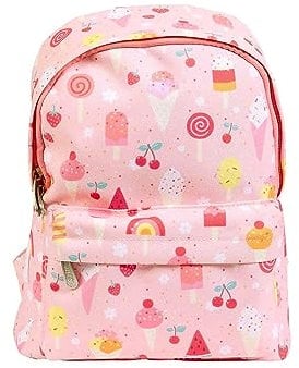 A Little Lovely Company Kinderrucksack, Ice Design, Pink, 7 Liter, 23,5 x 30 x 10 cm