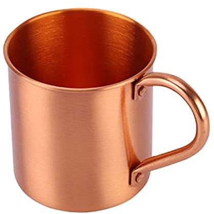 Guangcailun Kupferbecher Tasse kupfernes Bier Für Moscow Mule Tassen Kaffee Cocktail Wein Restaurant glatt ohne Innenfutter Trinken, Reines Kupfer