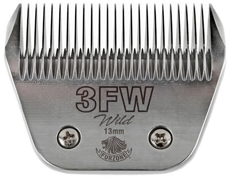 FURZONE Detachable Blade - Size 3FW Wide Blade 33/64, Made of Extra Durable Japanese Steel, Compatible with Most Andis, Oster, Wahl A5 Clippers | 3FW, 33/64 Cut Length, Extra Durable Japanese Steel, Made in Taiwan, Premium Detachable Clipper Blades