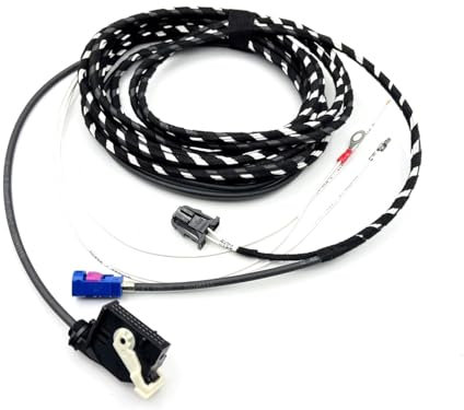 HZ-DESIGN Kabelbaum Kabelsatz Adapter Kabel RFK zur Nachrüstung der Rückfahrkamera kompatibel mit Golf 6 Plus Touran 1T3