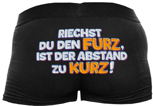 Shirtoo Lustige Herren-Boxershorts mit Spruch Riechst Du den Furz Männer zum Geburtstag, Valentinstag, zu Weihnachten oder Nikolaus