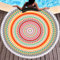 LXTOPN Strandtuch Rund, Strandtuch Mandala, Mikrofaser Strandtuch XXL, Badetuch groß Stranddecke Yogamatte Handtücher mit Quasten(Y12)