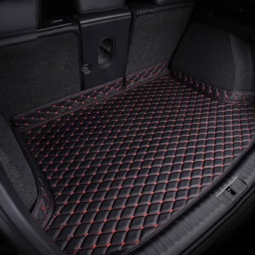 WEQTYSAB Auto Kofferraummatten, für Mitsubishi Space Star 2021-2024 Kratzfest Leder Schutzmatte Teppich Kofferraumwanne Kratzfeste ZubehöR,A