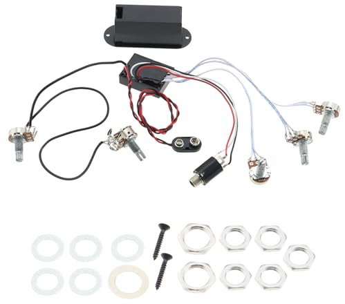 The Lord of the Tools 3 Bandes Guitare Basse Micro Actif Guitare Électrique Préampli Circuit Guitare Basse Égaliseur Actif Préampli Guitare Électrique Basse Micro Accessoires