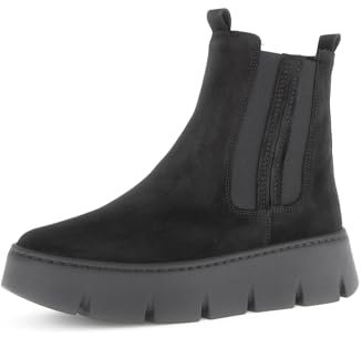 Gabor Damen Chelsea Boots, Frauen Stiefeletten,Best Fitting,Warmfutter,uebergangsstiefel,Schlupfstiefel,flach,Stiefel,schwarz,39 EU / 6 UK