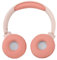 Bluetooth Headphones Stereo Heavy Bass Lossless Rechargeable Foldable Wireless Headset with 3.5mm Port for Gaming Sports (Pink)