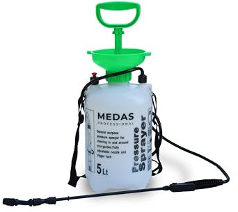 MEDAS PRO - Sprühgerät mit Lanze 5L - Gartendrucksprüher - Spray Bottle - Sprühgerät Sprühflasche 5 l - Garten Plfanzen Drucksprühgerat - Sprühflasche Drucksprühgerät - Gartenzubehör - Sprüher