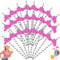 PEOVLVN 50 Pcs Bachelorette Cow Print Straws - Disco Cowgirl Decorations Black and White Paper Drinking Straws for Birthday Wedding Christmas Party