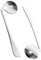 COLLBATH Juego de Cucharas para Mayores Cuchara para Zurdos Cuchara Curva para Adultos Utensilios Compactos Y Adaptables Portátiles de Acero Inoxidable Resistente al Desgaste