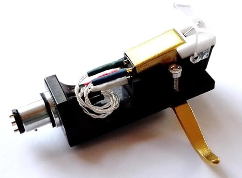 Plug & Play! Light Weight Ebony Wooden Headshell + Cartridge & Stylus For Pioneer PL 500, PLX 500, PL 514, PL 516, PL 518 & PL 520 Record Vinyl Players Turntables