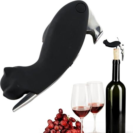 Sghtil Weinflaschenöffner, Flaschenöffner Korkenzieher | Multifunktionaler Flaschenöffner in Katzenform | Edelstahl Küchenhelfer Flaschenöffner für Geburtstag und Bar