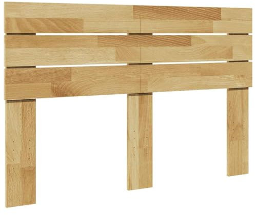 vidaXL Kopfteil 120 cm Massivholz Eiche für Doppelbett - Bett Zubehör
