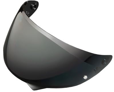 MTDVZR HJ-34P Helmet Visor Replacement,UV Protective Scratch-Resistant Helmet Face Shield Windproof Visor Compatible with HJC C10 (Deep Black-Day Use Only)