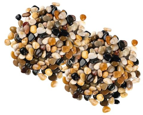 UPKOCH 2bolsas Guijarros Naturales Para Paisajismo Piedras Decorativas Para Jarrones y Plantas Rojas Grises Multicolores De Guijarros Para Decoración De Jardín y