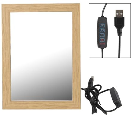 Storage Bag Textured Photo Frame Bilderrahmen Foto Elektronisches Album Bild Mit USB Steuerhülle Für Home Office Geprägte LED LED Light Panel