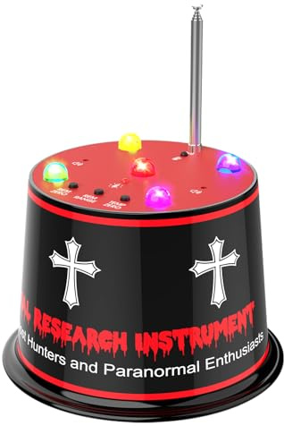 Advanced Ghost Hunting EMF Detector – Enhanced Magnetic Field Amplifier, ±1°C ATDD Temperature Tracking, Auto Calibration, 5-Level Sensitivity, 9V Battery Included