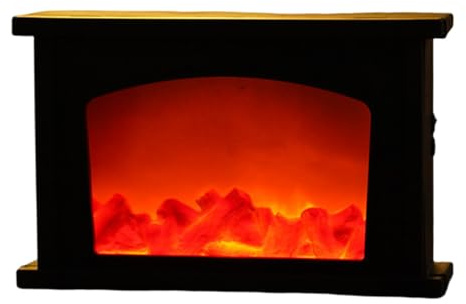 Lanterne de cheminée artificielle sans flamme, cheminée LED, USB/à piles, pour la décoration de table maison, intérieur 13, 1x8, 3x3, 5 pouces, fausse table