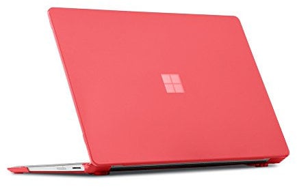 mCover Hard Shell Case Compatible with 13.5-inch Microsoft Surface Laptop 1/2 / 3/4 Computer with Alcantara Material Keyboard (Not for Metal Keyboard) -Red