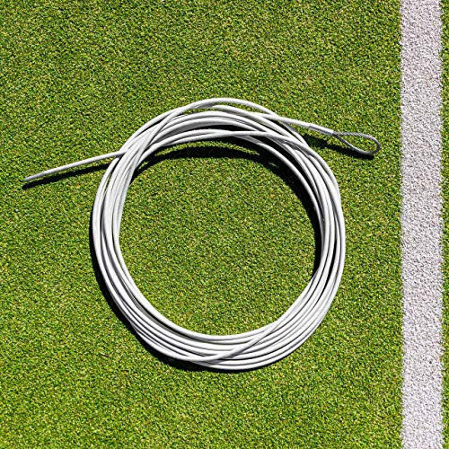 Vermont Tennis Net Headline Wire Cable - 33ft & 42ft Wide Nets - Loop & Pin or Double Loop (Loop & Pin, 42ft Doubles Net)