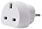 Travel Adapter [Pack of 2] Converts UK Plug to 2 pin (Round) EU Plug - Works in Tunisia - AAA Products