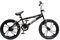 XN BMX 20 4 Spoke MAG Wheel Freestyle Bike Gyro Stunt Pegs Kids Boys Girls (Black/White)