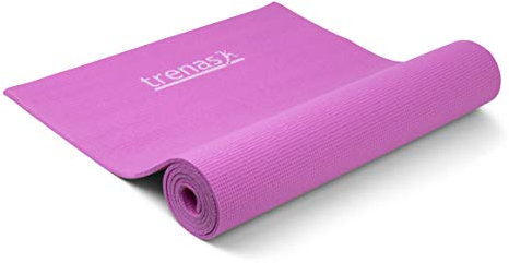 trenas Basic Gymnastikmatte - 173 x 60 cm - 6 mm - Pink - Yogamatte