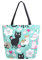 Mnsruu Wiederverwendbare Einkaufstasche für Damen, Motiv: Katze, Kätzchen, Wolke, Sonne, große Handtasche, Schultertasche für Einkaufen, Einkäufe, Reisen, im Freien