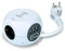 SIMON COMBIBALL - Base de Enchufe Múltiple, Regleta de Enchufes con USB, 6 Tomas de Carga, Ladrón de Enchufes con Interruptor, Carga Inalámbrica Smartphones, Color Blanco