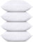 Utopia Bedding 4er Set Kissenfüllung 55 x 55 cm, Innenkissen Füllkissen Kopfkissen Sofakissen (Weiß)