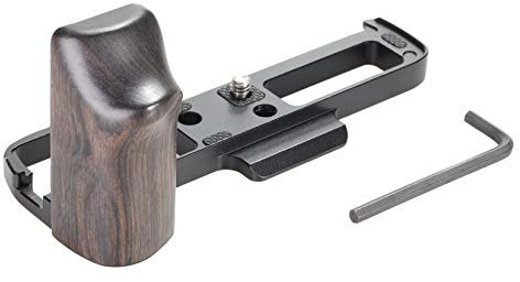 WEPOTO XPRO3-B Hand Grip Quick Release Plate L Bracket QR Plate Compatible with Fujifilm X-PRO3 X-PRO1 Camera -Aluminium Ebony