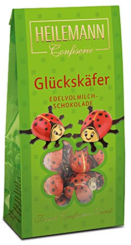 Heilemann Schokoladen-Käfer, Edelvollmilch, Beutel, 94 g (Glückskäfer)