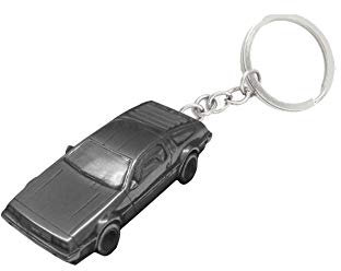 DeLorean Ref60 Autoschlüsselanhänger, Zinn-Effekt, klassisches Auto