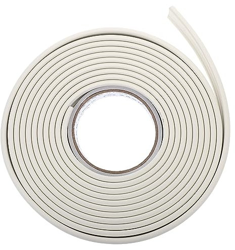 Garneck Peel and Stick Self Adhesive Flexible Molding Trim Sticky Wall Border Lines Wallpaper Caulk Strip for TV Background Interior Decoration 5mx3cm White