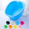 Bassin de Bain de Pieds, Spa d'eau et Massage des Pieds, pour Pédicures Tremper Les Pieds Détox et Massage, éPais et Robuste Bassine Pied Parfait Pour Tremper Les Pieds (Blue)