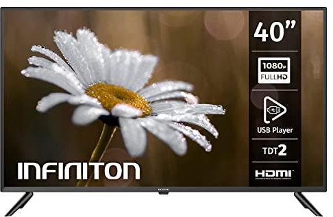 Infiniton Televisión INTV-40N520, Diret LED, 40' FullHD, 500Hz, 2X HDMI, 1xUSB