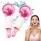 Miioto 2 Stück Ice Globes Gesicht, Facial Ice Globes, Facial Roller Massagegeräte, Kühlende Massagebälle für Gesicht für Straffen die Haut, Reduzieren Augenringe, Verbessern die Durchblutung (Rosa)