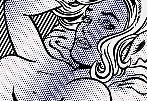 French Unicorn Roy Lichtenstein / Pop Art / Comics Poster Nude Woman