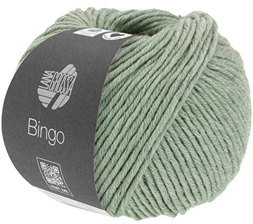 LANA GROSSA Bingo Melange | Extrafeine Merinowolle waschmaschinenfest und filzfrei | Handstrickgarn aus 100% Schurwolle (Merino extrafein) | 50g Wolle zum Stricken & Häkeln | 80m Garn FB 1018