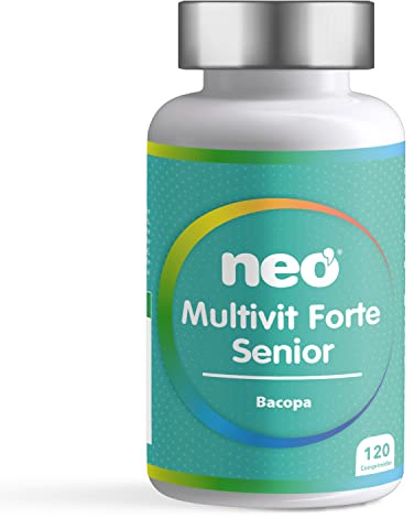 NEO - Multivitamin - 120 tabletter - 2 månader - Bacopa, vitaminer och mineraler - Hjälp minne och kognitiv prestanda